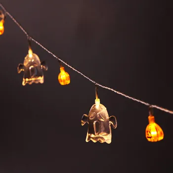 

Halloween Pumpkin Light String Decoration Light 10 LED 1.65M luces navidad exterior Elf Grimace Led Light