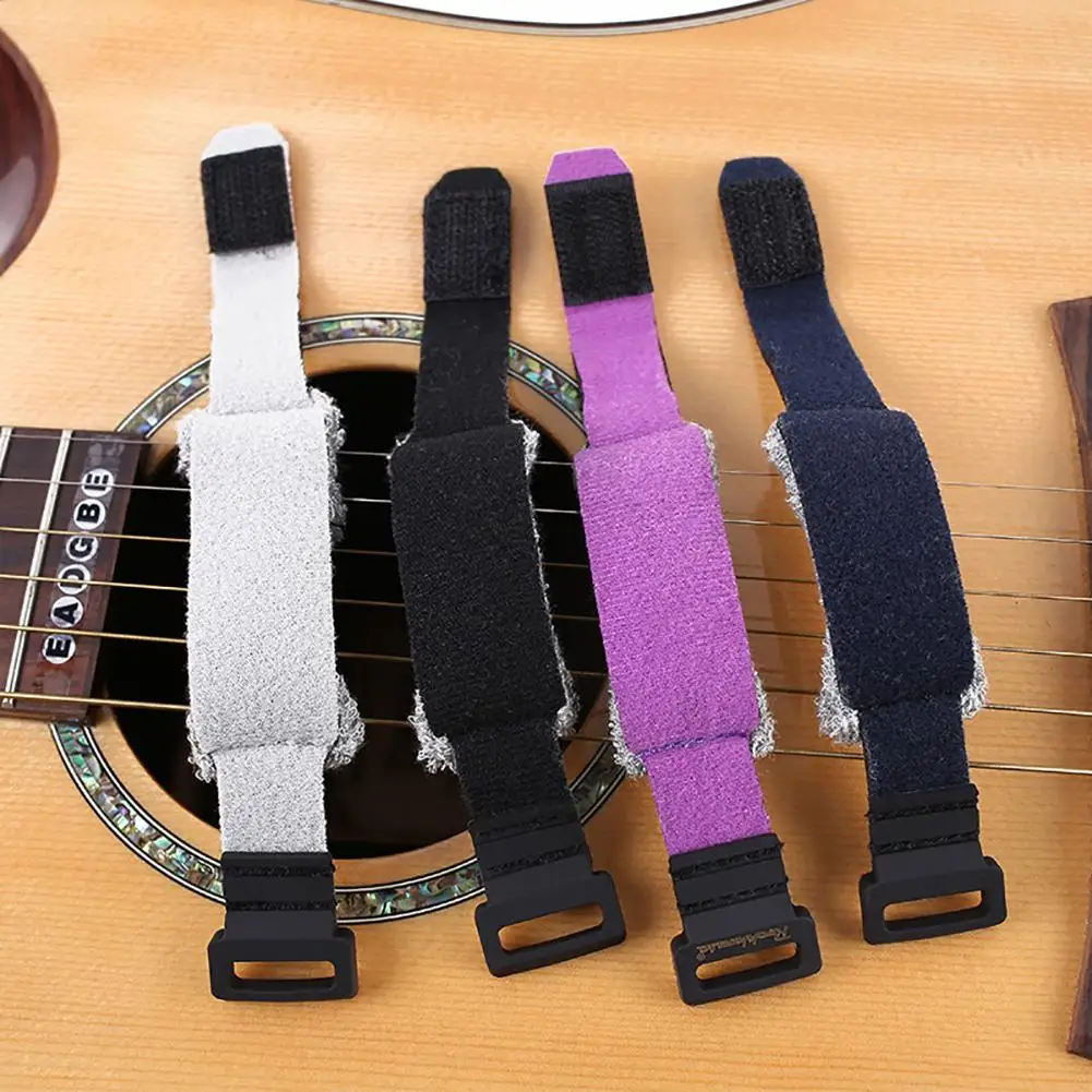 Guitar Fret Strings Mute Dampeners Strap Muter Wraps for Acoustic Classic Guitars Bass Ukulele