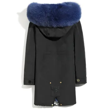 

Men's Winter Jacket Real Coat Natural Rabbit Parka Men Clothes 2020 Korean Slim Mens Luxury Fur Warm Jacktes 3701 YY834