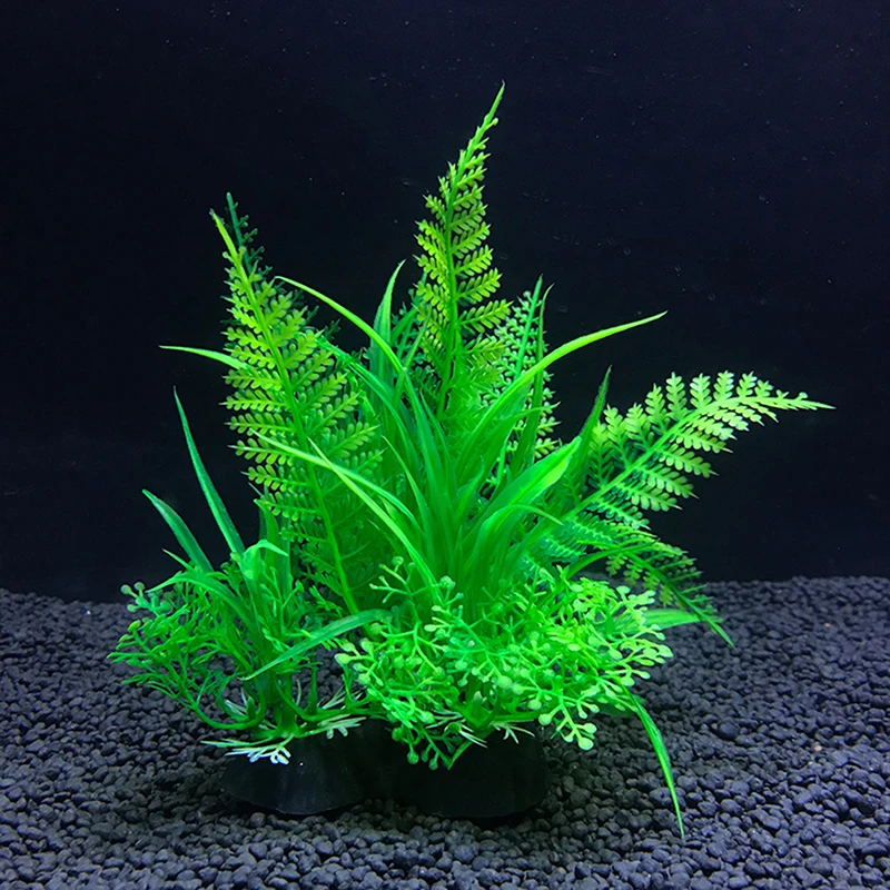 Artificial Aquarium Plants Fish Tank Decorations 12 Kinds 1pcs 14cm
