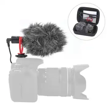 

VBESTLIFE Aluminium Alloy Omni-directional Condenser Video Microphone with Windscreen for Smartphone DSLR Camera Camcorder