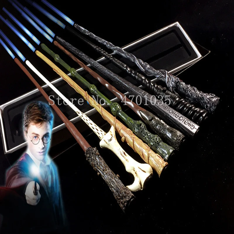 Comprar 17 varitas mágicas Potter Cosplay Sirius Hermione Dumbuliduo varita de luz mágica de alta calidad con embalaje de caja de regalo