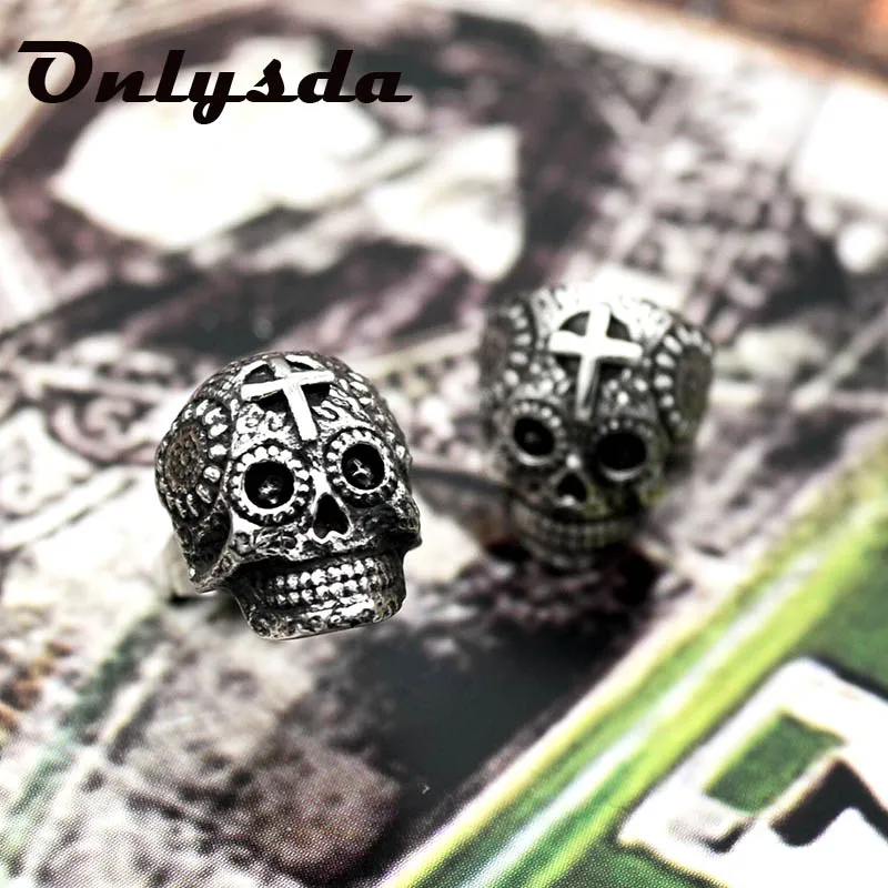 Мужские серьги в стиле панк Onlysda стильные гвоздики хип хоп винтажные скелеты рок