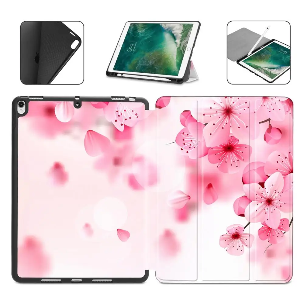 Batianda кожаный чехол для iPad Air 3 с держателем карандаша+ мягкая задняя крышка умный чехол для iPad Pro 10,5