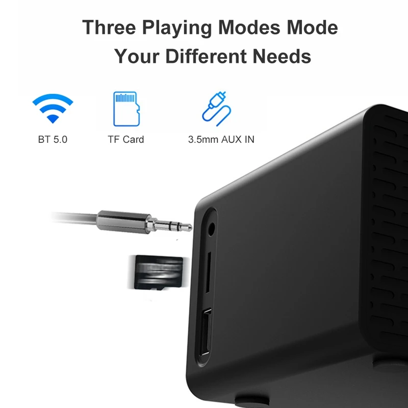 Bt 508 Беспроводные Bluetooth 5 0 колонки время Sn дисплей двойной Рог Сабвуфер Будильник