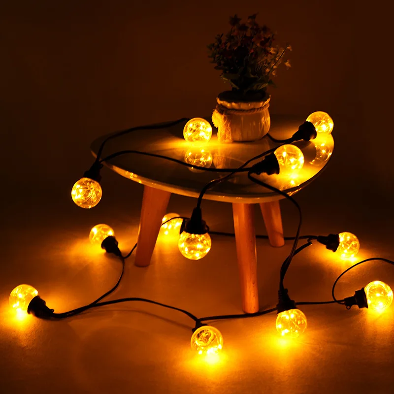 

5M /9M Retro G45 Globe Bulb LED String Light 12LED/25LED Copper Wire Backyard Patio Wedding Christmas Garland Light USB Powered
