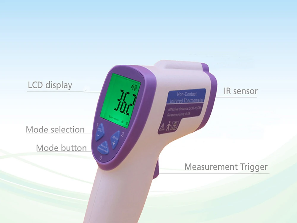 Цифровой термометр для детей и взрослых, многофункциональный инфракрасный термометр для лба и тела, бесконтактный прибор для измерения температуры