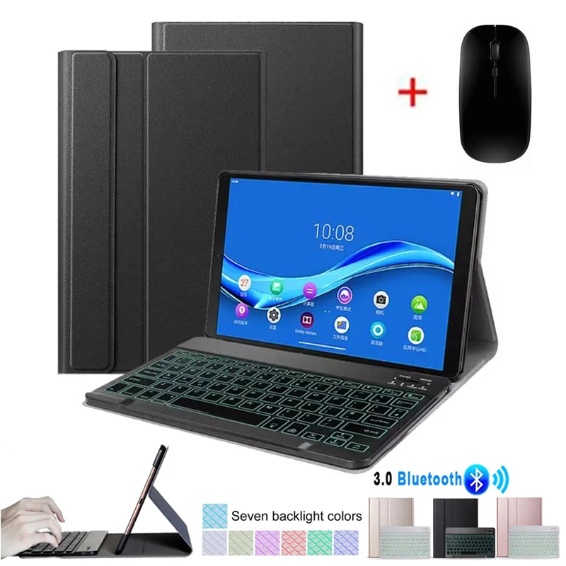 Чехол-клавиатура для планшета Lenovo Tab M10 HD 2-го поколения 10 1 дюйма кожаный