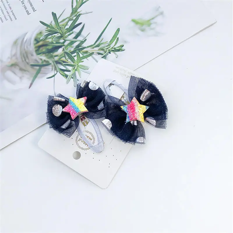 Balleenshiny Kids Hair Clips Cute Bow Hair Pins BB Clip For Girls Kids Handmade Boutique Mini Hairpin Hair Accessories Headwear - Цвет: T6 hairpin