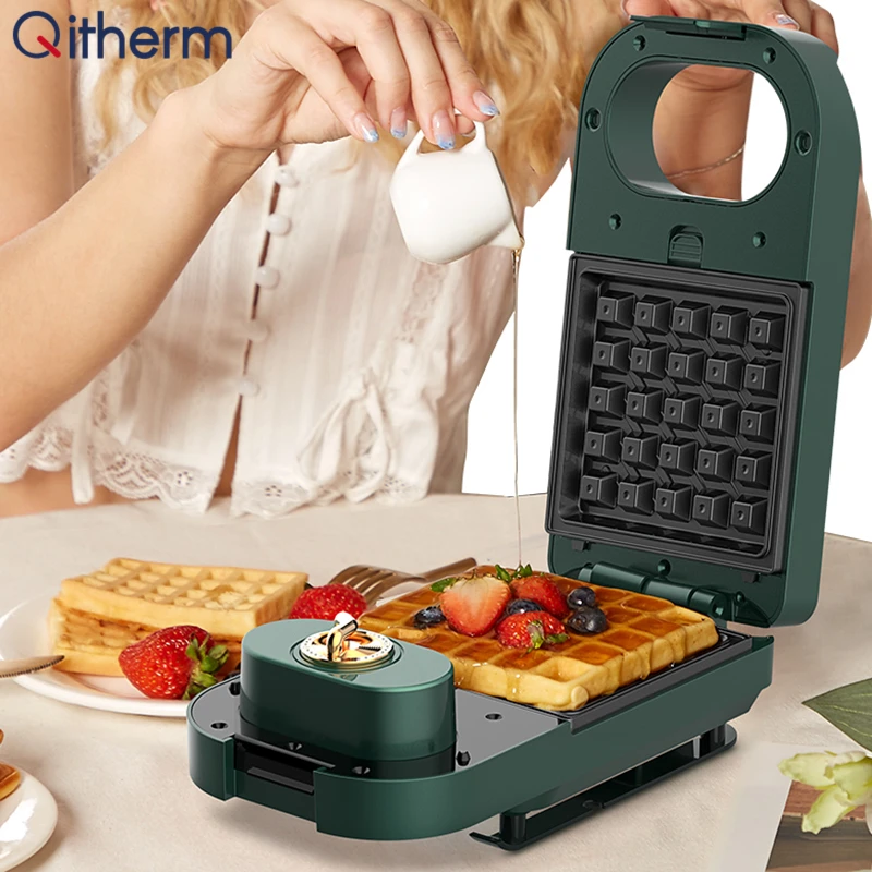 

Multifunction Electric Sandwich Maker 220V Timed Waffle Maker Toaster Baking Breakfast Machine Pancake Sandwichera Donuts Tool