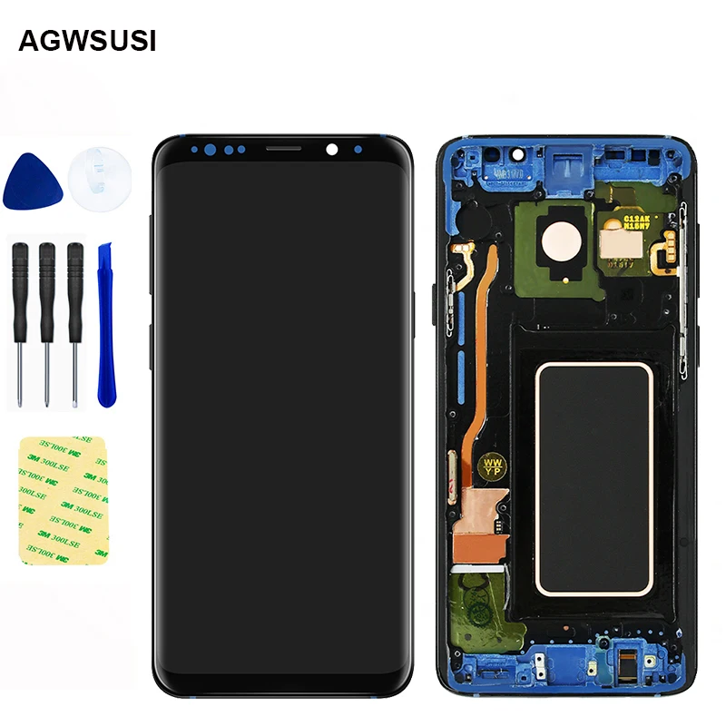

AMOLED for SAMSUNG Galaxy S9 S9+ S9 plus LCD Touch Screen Digitizer with Frame G960 G965 display Replacement Free Shipping