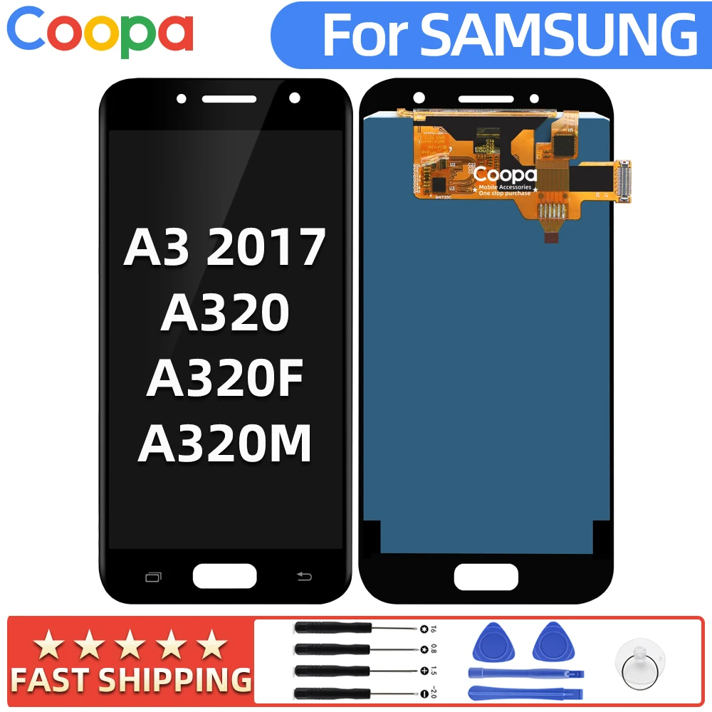 Для Samsung Galaxy A3 2017 LCD A320 SM-A320F A320M дисплей + сенсорный экран дигитайзер сборка