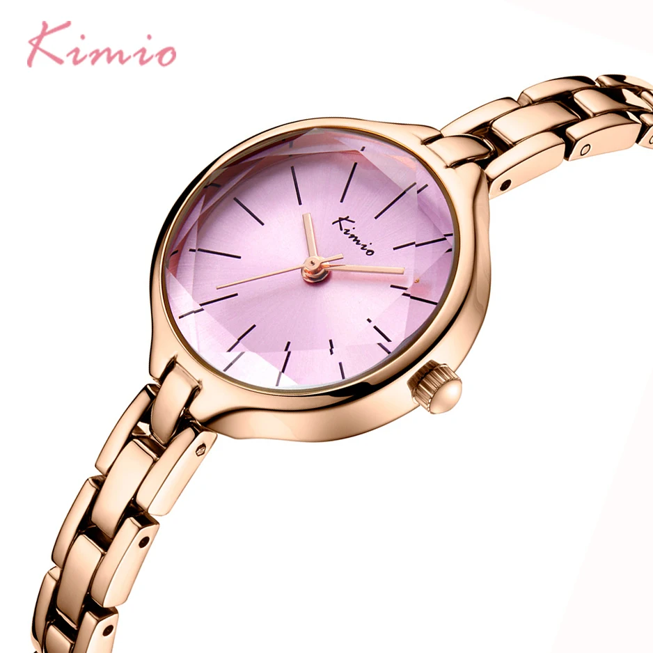 

KIMIO Women Simple Small Dial Quartz Watch Ladies Chain Waterproof Stainless Steel Bracelet Watches Clock Horloge Reloj Mujer