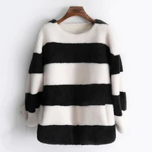 

GOURS Winter Genuine Shearling Jackets for Women Fashion Natural Wool Real Fur Overcoats Thick Warm 2021 New Arrival LD2131