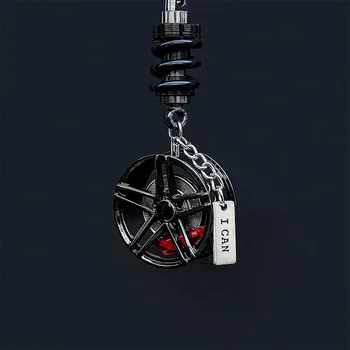 

Car rearview mirror pendant, Creative refitting wheel hub, brake and shock absorber, car pendant, personalized