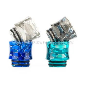 

Resin Wide Bore FreeMax TWISTER 80W FireLuke 2 810 Drip Tip Snake Skin Delrin Mouthpiece