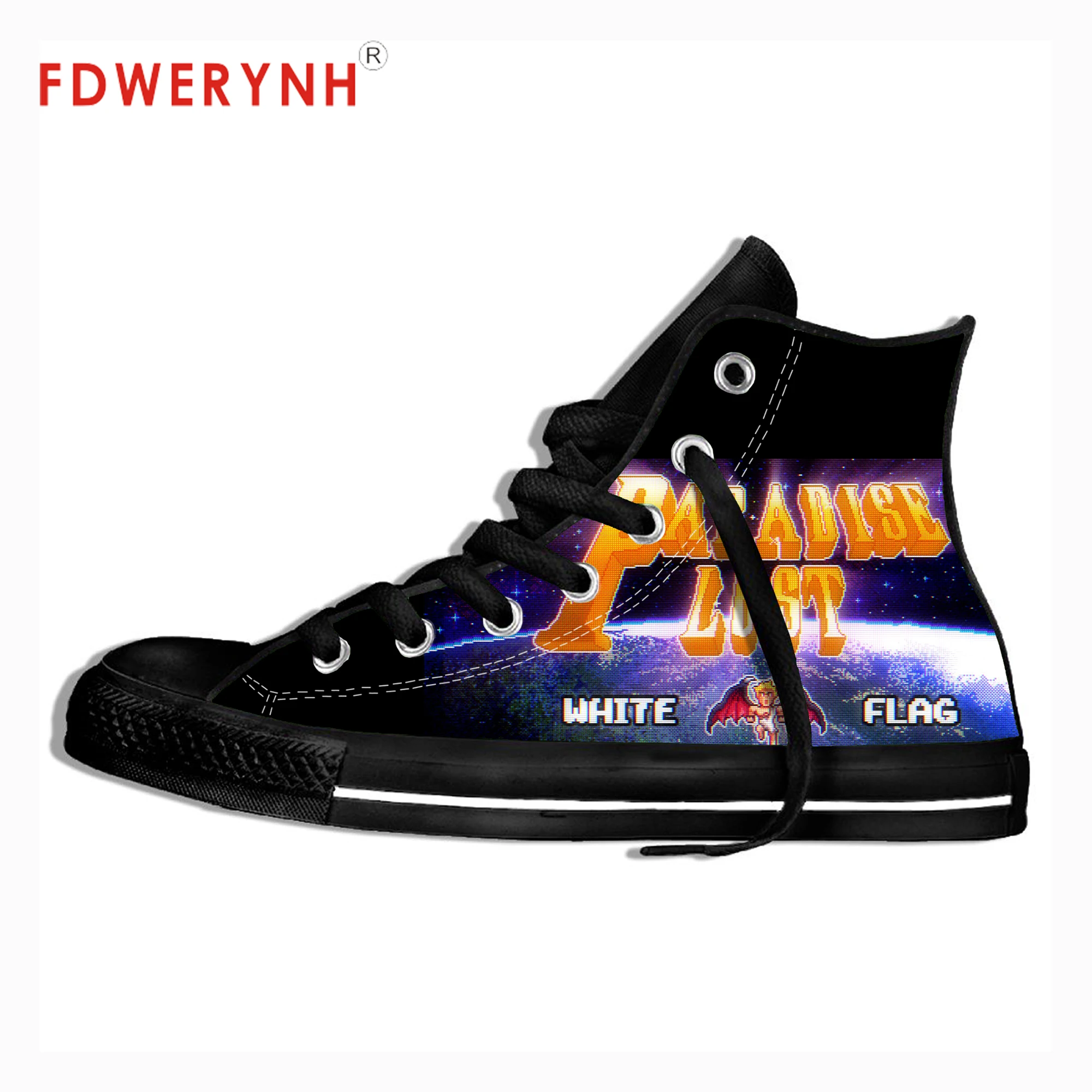 

Men Walking Canvas Shoes Style Design Paradise Lost Draconian Times 3D Patterns Customized Color Leisures Platform Shoe
