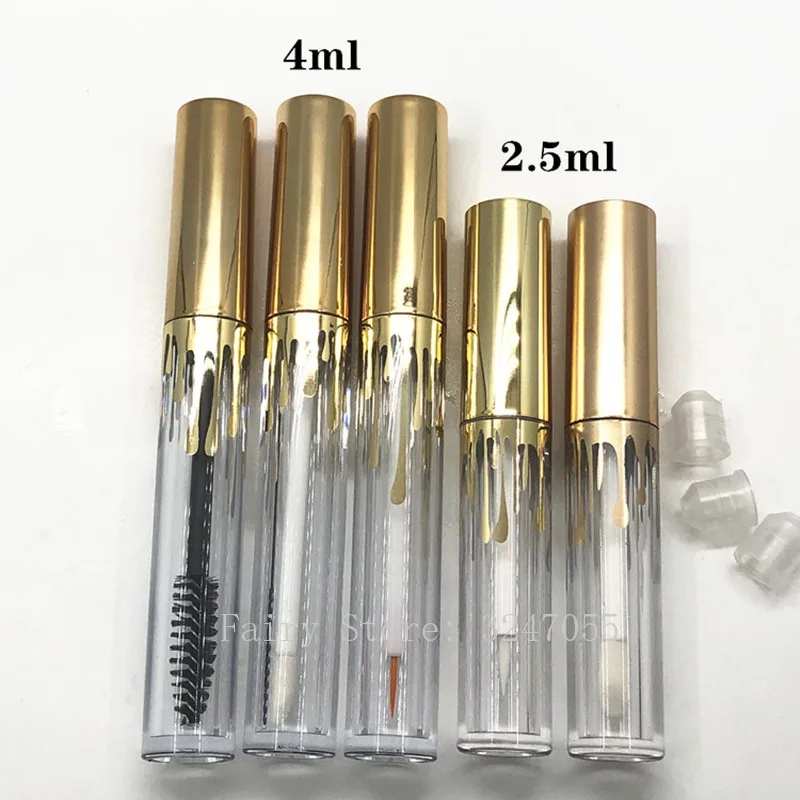 Diy Clear Mascara Gel 10/30/50pcs 2.5ml 4ml Empty Lip Gloss Tubes, DIY Clear Mascara Tubes