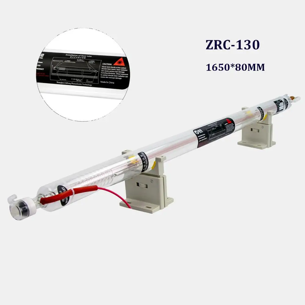 Лазерная трубка Zr Co2 130 Вт лазерный резак длина 1650 мм срок службы 10000