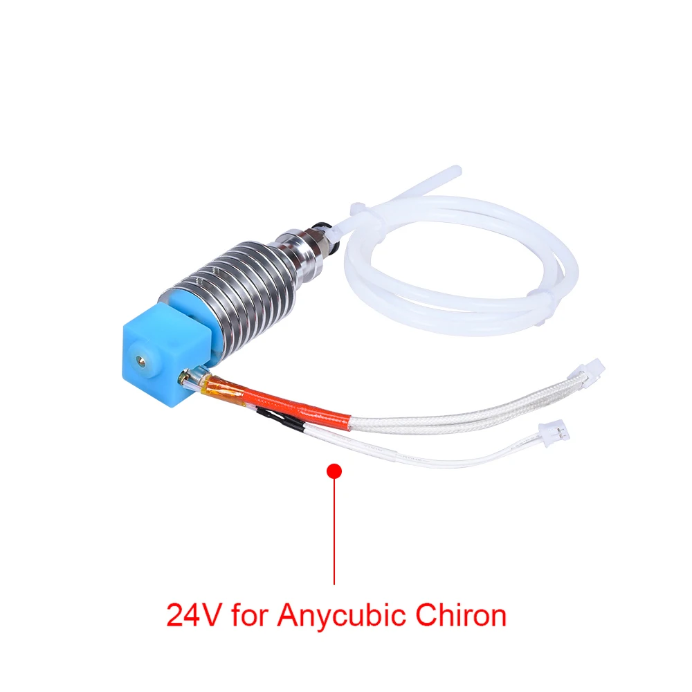 V5 J-head Hotend комплект для 1,75 мм нити E3D экструдер Bowden в V5 нагреватель Блок 12/24V для I3 Мега/Chiron 3D-принтеры Запчасти - Цвет: 24V All Kit