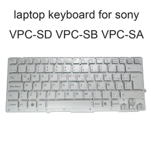 Reemplazo de teclados VPCSD para Sony VAIO VPC SD SB SA VPCSB VPCSA LA Latin SP silver keyboard 9Z N6BBF 11E 148950321 148949821