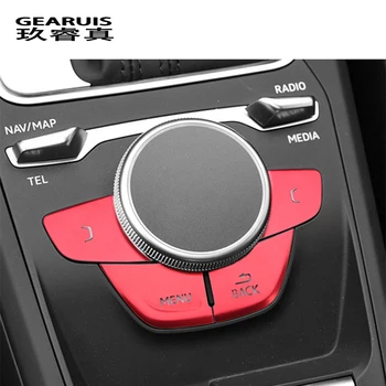 

For Audi Q2 Q2L platoon baffle multimedia BLCk MENU button decoration sticker interior car supplies