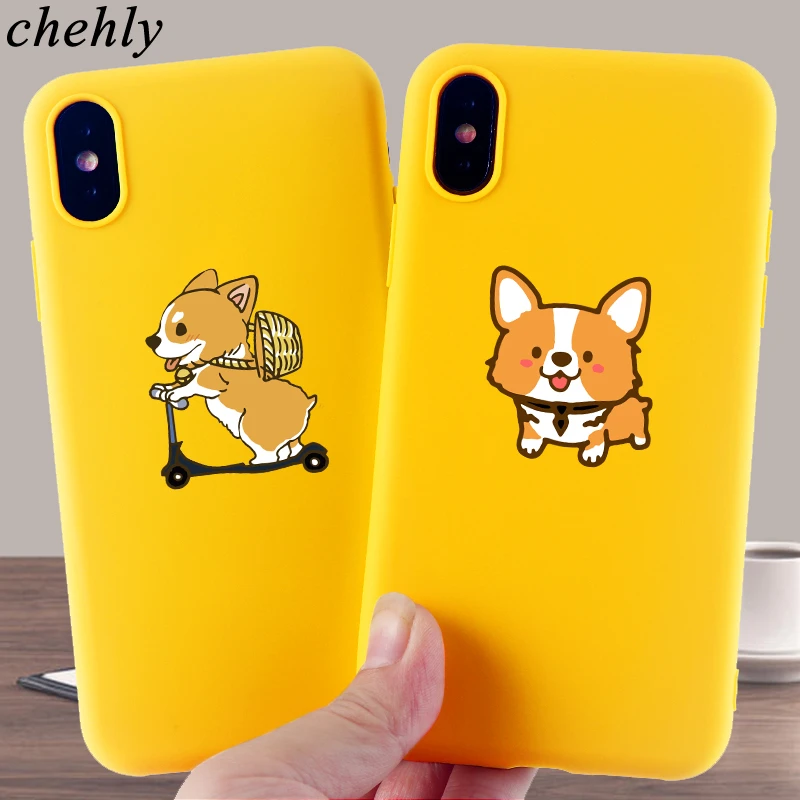 iphone 8 clear case Cute Corgi Phone Case for IPhone 6s 7 8 11 12 Plus Pro Mini X XS MAX XR SE Fashion Cases Soft Silicone Fitted Accessories Covers case iphone 6