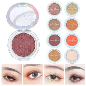 

Minfei Pearlescent Mashed Potato Monochrome Eye Shadow Fine Glitter Waterproof Gel Sequin Eye Shadow Palette Makeup Beauty TSLM1