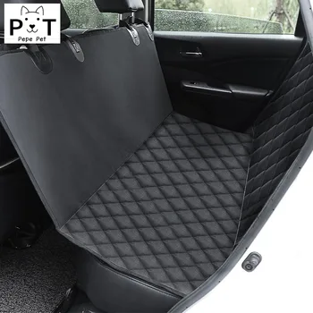 

600D Oxford Pet Car Seat Covers Waterproof Back Bench Seat Car Interior Travel Accessories Car Seat Covers Mat for Pet Dogs