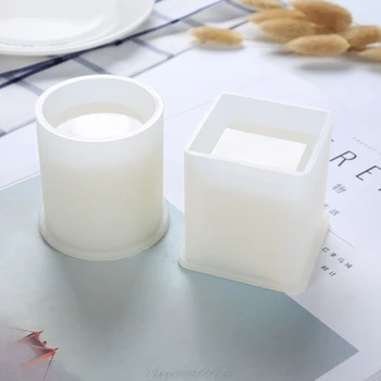 

Silicone Mold Epoxy Resin Container Organizer Square Round Storage Holder Silica Molds Crafts Jewelry Making N2 20 Dropship