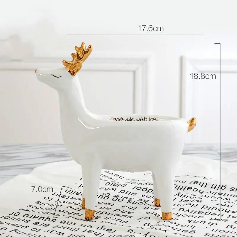 Plato cermico para fruta conejo lindo decoracin suave decoracin creativa decoracin del hogar plato de Snack plato - Цвет: E3
