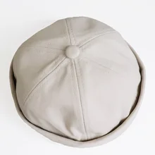 Простая Ретро Кепка для мужчин и женщин Ya Scorpion, Женская одноцветная хлопковая кепка дикая дыня, шапка моряка, шапка помещика