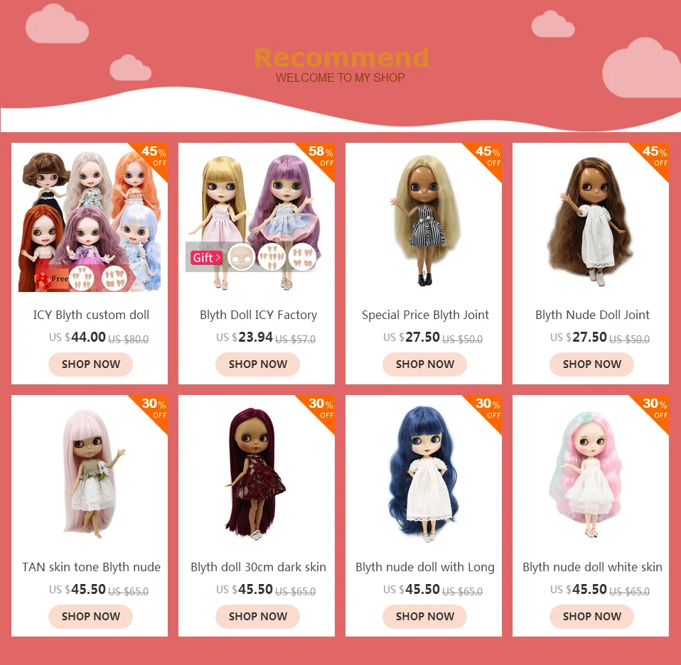 Одежда для 1/6 года Blyth doll Нежный новогодний костюм с милой шапка со Свинкой свитер пальто кружевная юбка подарок для девочки ледяная игрушка BJD