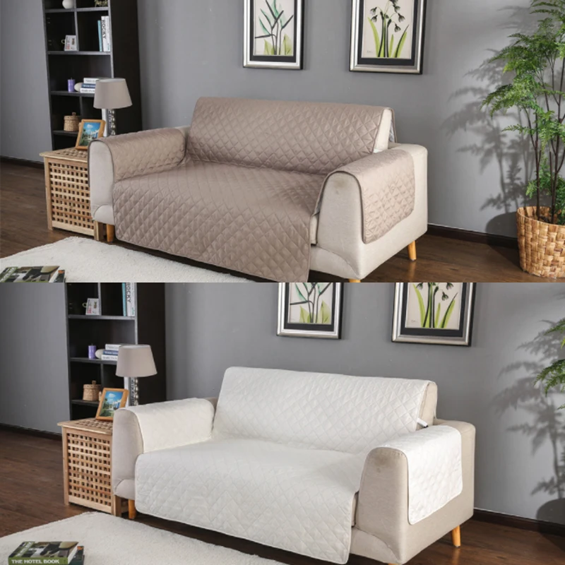 Sofa Couch Cover Chair Throw Pet Dog Kids Mat Furniture Protector Reversible Washable Removable Armrest Slipcovers A22