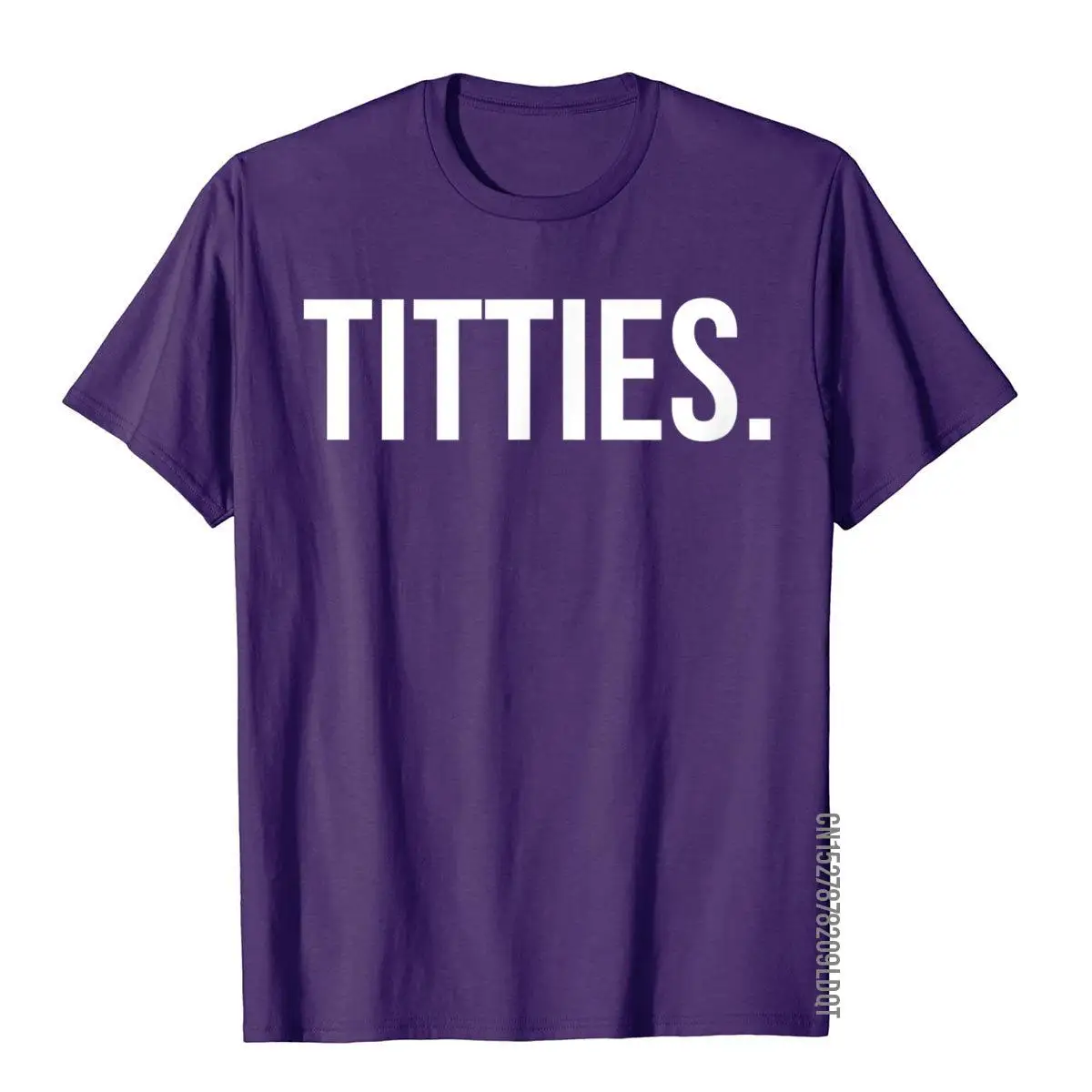 Funny Titties T- Shirt for Boob Lovers Gag Gift__B14145purple