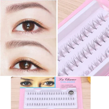 

1 Box selling 8-14mm eyelashes single tufts hairy chicken claw soft natural self-grafting lashes planting eyelashes