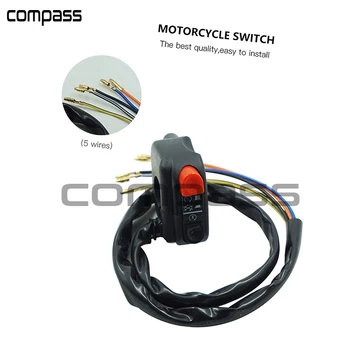 

Universal 7/8' 22mm Motorcycle Headlebar Switch for Horn Start Kill High/Low Beam Headlight Fog light Turn Signal Button
