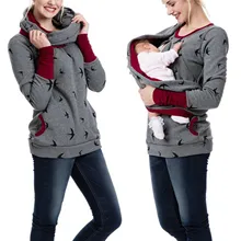 Pregnant-Hoodie Nursing-Jumper-Top Sweatershirt Winter Maternity-Breastfeeding Allaitement