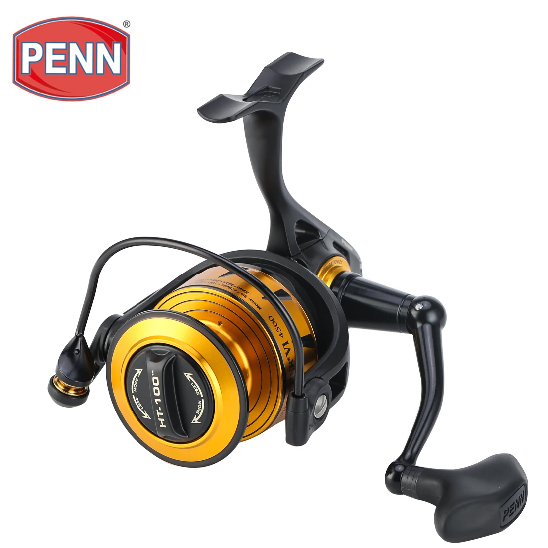 PENN Spinfisher VI SSVI 4500 5500 10500 Full Metal Body Spinning Fishing  Reel 5+1BB IPX5 Sealed Design HT-100 Saltwater Reel