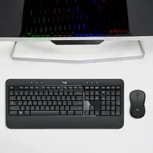 Беспроводная клавиатура logitech MK540 Advanced 2,4G 10 m, эргономичная мышь 1600 dpi, набор клавиатуры и мыши для ПК и ноутбука