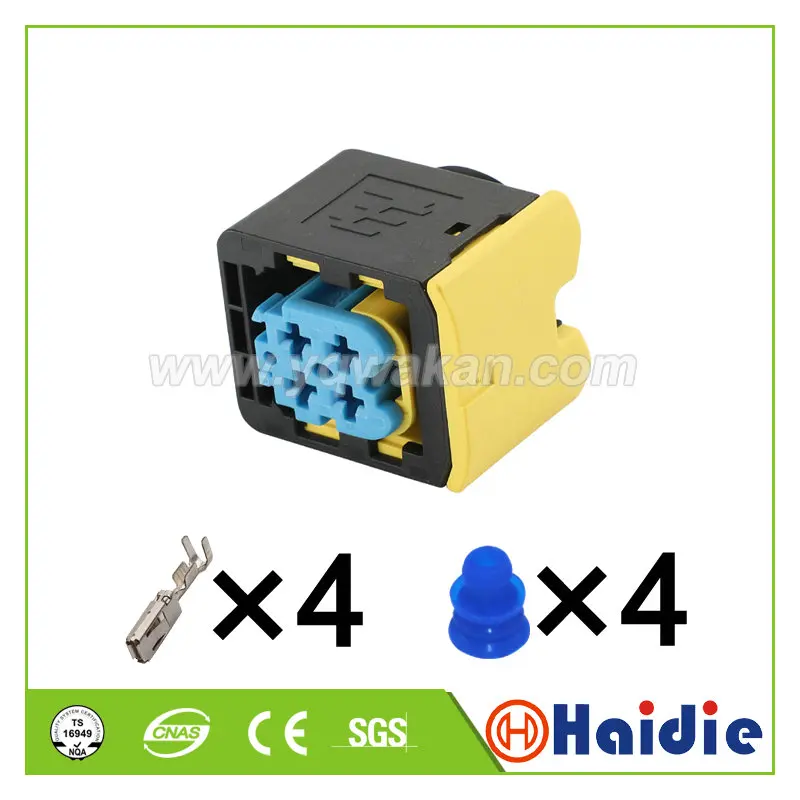 Free shipping 2sets 4pin Nitrogen Oxygen Sensor Controllerauto wire waterproof connector 4-1418390-1 | Обустройство дома