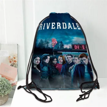 

Riverdale TV Drawstring Bag Portable Lightweight Backpack Bag Travel Sport Outdoor Hiking Storage Bag Silk Fabric Bag 20201102