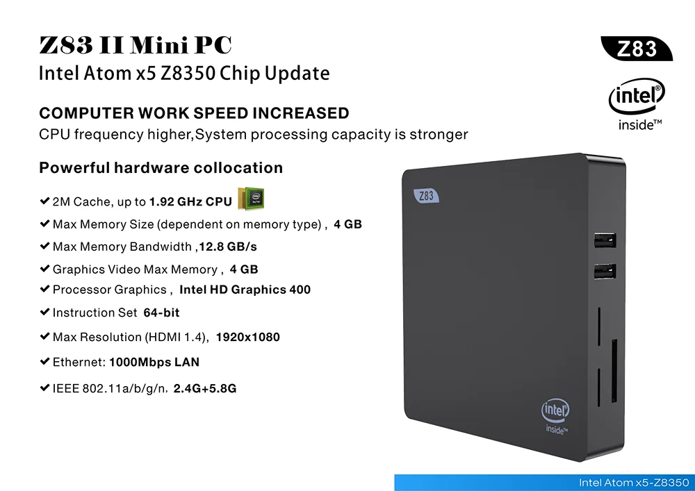 Z83II MiniPC-Intel-x5-Z8350-4