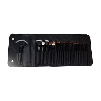 

22PCS Wooden Handle Wool Hair Makeup Brush Compact Size Foundation Blusher Powder Eyebrow Cosmetic Brush Tools