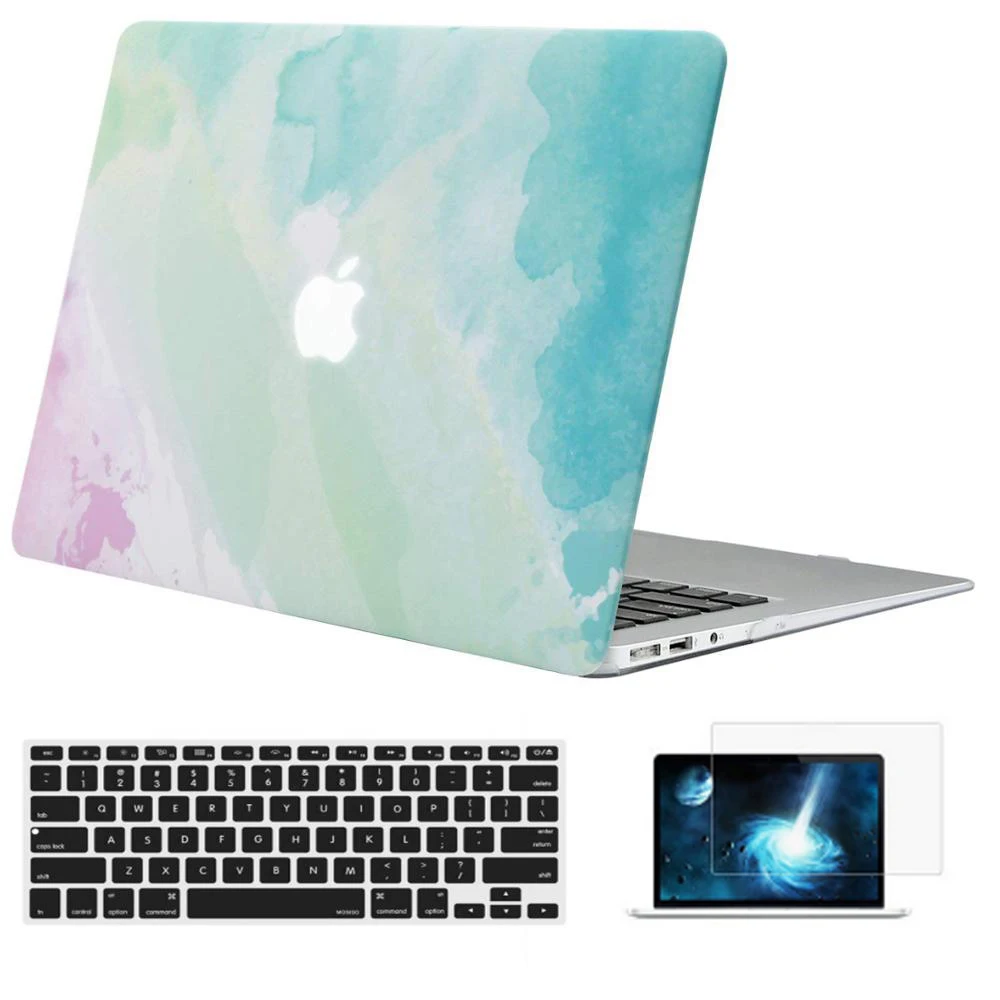 Жесткий защитный чехол MOSISO для Macbook Air 13 Pro 13 15 retina чехол для ноутбука+ чехол для клавиатуры - Цвет: H019
