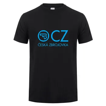 

Midnite Star CZ Ceska Zbrojovka Czech Firearms T Shirt Men Tops Summer Short Sleeve T-shirt Cotton Mans Tshirt