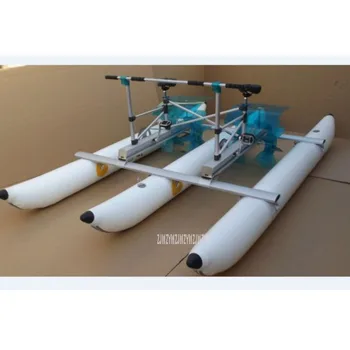 

3*2M Outdoor Portable Double Person Water Bike Foot Pedal Bicycle For Floating Water Entertainment PVC Inflatable Tubes