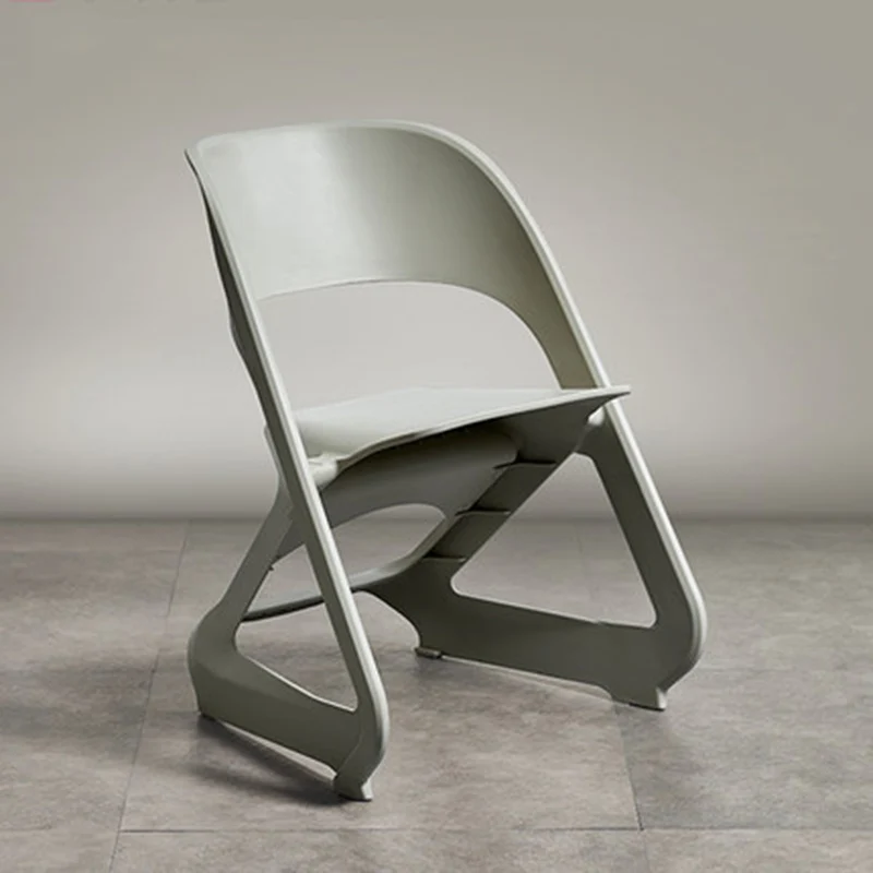 

Nordic All-plastic Folding Plastic Chair Restaurant for Dining Chair Restaurant Business Meeting Home Study Bedroom Dining Chair