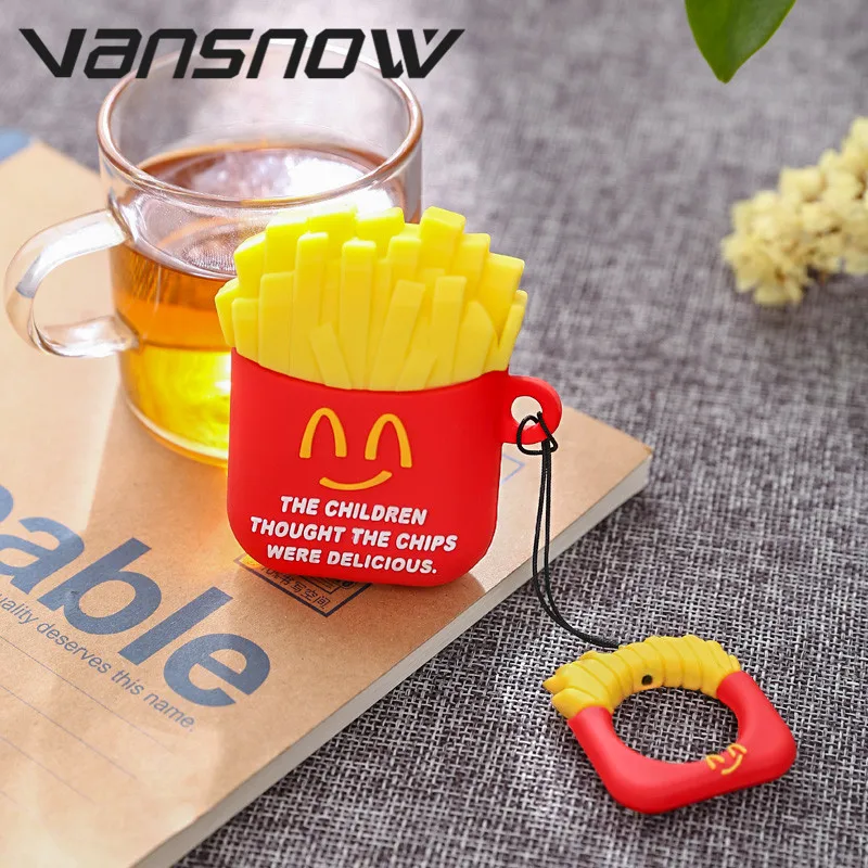 Новое поступление McDonald прочный силиконовый чехол для наушников для Airpod зарядная коробка для Airpods чехол Аксессуары для Airpods
