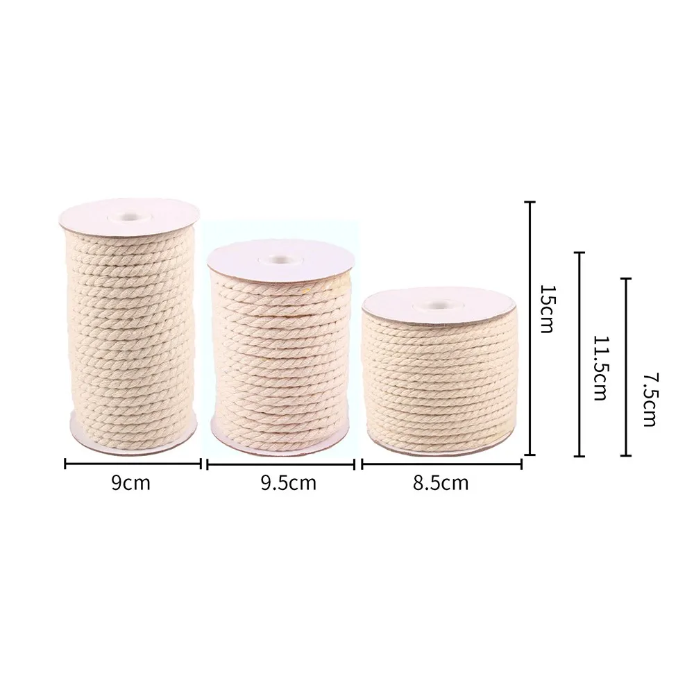 Useful Craft Cotton Rope Cotton Rope Twisted Cotton String Twine Cotton Yarn For All Kinds Packing Handmade DIY Decorative